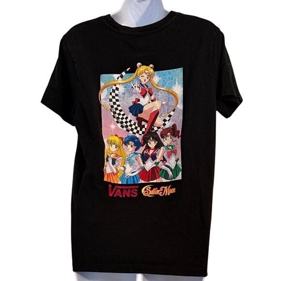 Vans x Sailor Moon Graphic T Shirt Black Medium Anime Collaboration Tee - Picture 4 of 7